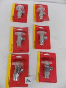 lot 216 image: 6 - CPVC Angle Valves,