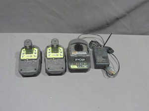 lot 54 image: Mixed Lot of Ryobi Batteries(2) with a Ryobi Charger