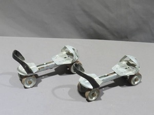 lot 78 image: Antique Metal Spring Loaded Rollarskates