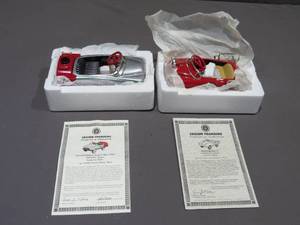 lot 80 image: Mixed Lot - Crown Premiums Texaco Sky Chief 1948 BMC Pedal Car Oil Tanker Bank Diecast, Crown Premiums 1948 BMC Fire Engine Pedal Car Diecast