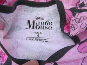 lot 35A image: Mixed Lot Minnie Mouse Pajamas Total of 8
