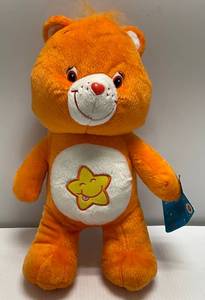 Vintage 2005 16 Orange Laugh A Lot Care Bear Plush Toy (NEW WITH TAG)