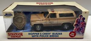 Stranger Things JADA Brand Hoppers Chevy Blazer With Police Badge Die-Cast Collectible (NIB)