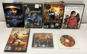 Misc. Vintage PC Games Including Lord Of The Rings & More