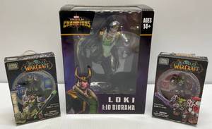 Marvel Gamer Verse Contest Of Champions Loki & World Of Warcraft Mega Bloks (NIB)