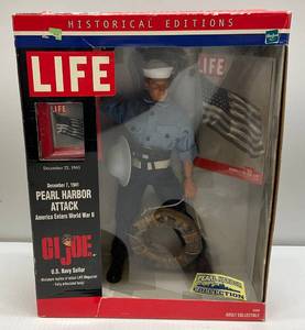 2000 Hasbro LIFE Pearl Harbor Collection G.I Joe U.S. Navy Sailor (NIB) Box Rough