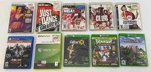 Misc. Pre-owned  Video Games Including WII, XBOX ONE & More (Just Dance Missing Disc)