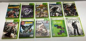 Misc. Pre-owned XBOX 360 Video Games Including Borderlands & More