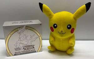 Pokemon Sword & Shield Brilliant Stars Elite Trainer Bax (Sealed) & Pikacho Plush Toy