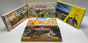 Misc. Pre-owned  Games Including  The Simpsons Monopoly & More