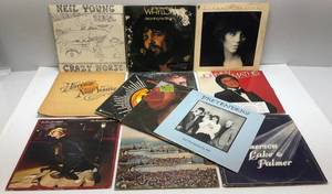 Vintage Albums Including Neil Young  &amp More (Jackets Beat Up, Records Ok)
