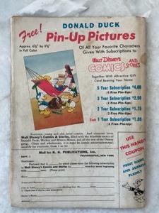 lot 188 image: Walt Disneys Comic and Stories Vol 7 No 11 August 1947.