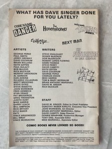 lot 312 image: Set of 2 Comics Thunder Agent 1986