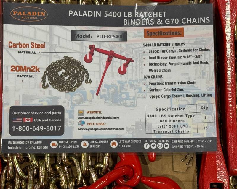 lot 271 image: Ratchet Binders and Chains RC5400