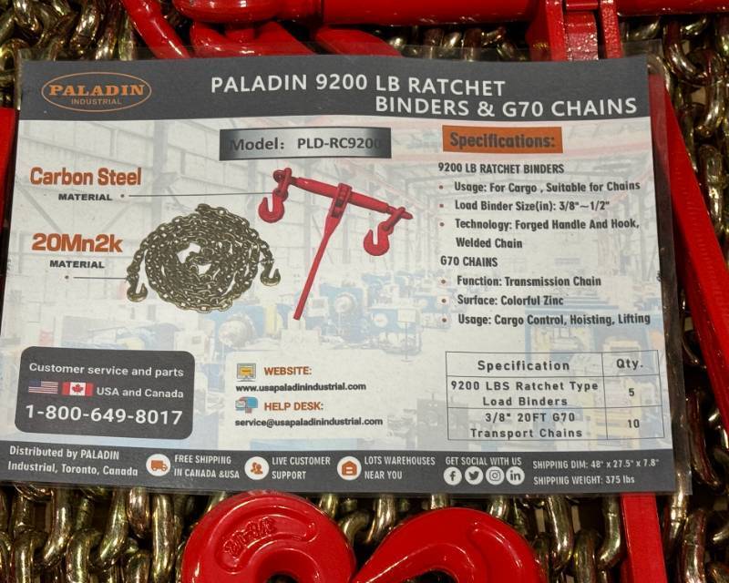 lot 248 image: Ratchet Binders and Chains RC9200