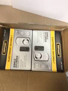 lot 16 image: Lot of 6  Defiant Single Cylinder Castle Electronic Keypad Deadbolt Satin Nickel Customer Returns See Pictures