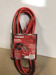 lot 20 image: Husky 12 ft. 8-Gauge UL-Listed Booster Cable Customer Returns See Pictures