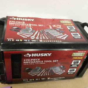 lot 24 image: Husky Mechanics Tool Set (270-Piece) Customer Returns See Pictures