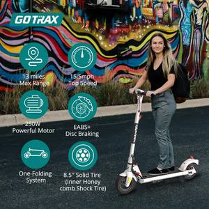 lot 44 image: Gotrax Apex Electric Scooter for Adults