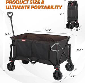 lot 46 image: Polyidea Collapsible Folding Utility Wagon