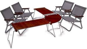 lot 47 image: Gleefurny Outdoor Camping Table Set with Chairs
