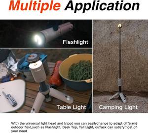lot 50 image: Outask Camping Portable Magnetic Camping Lights