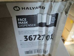 lot 60 image: Case of 12 Halyard Face Mask Dispen...