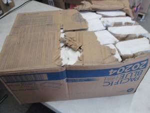 lot 107 image: Damaged Case of 4000 Pacific Blue M...