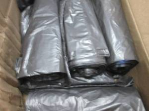 lot 111 image: Case of 250- 30x36 inch Brown Trash...