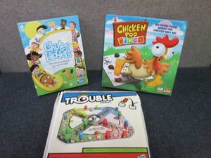 lot 143 image: Chutes & Ladders, Trouble, Chicken ...