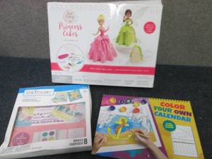 lot 146 image: Water Color Kit, Baking Set, Calend...