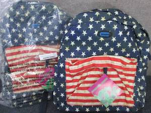 lot 178 image: 2 each American Flag Backpacks...