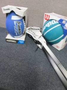 lot 213 image: Football, Basketball, LaCrosse...