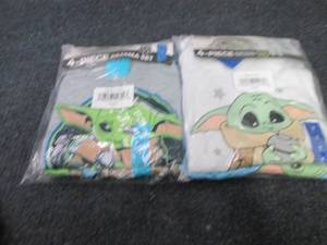lot 226 image: 4T & Size 7 4pc Star Wars PJs Sets...
