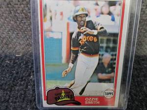 lot 242 image: Topps Ozzie Smith Card...