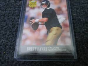 lot 254 image: Brett Favre Rookie Card...
