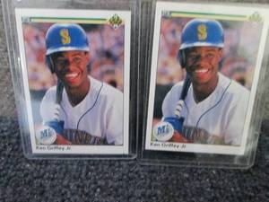 lot 258 image: 2 Ken Griffey Jr. Rookie Cards...