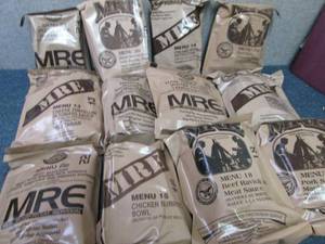 lot 272 image: Sealed Case of 12 MREs Meal Ready ...