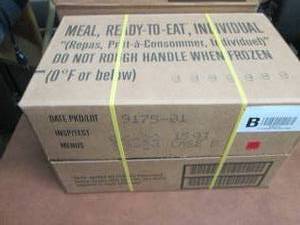 lot 273 image: Sealed Case of 12 MREs Meal Ready ...