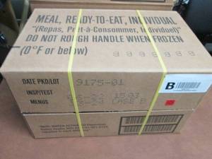 lot 278 image: Sealed Case of 12 MREs Meal Ready ...