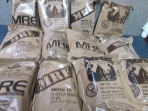 lot 280 image: Sealed Case of 12 MREs Meal Ready ...