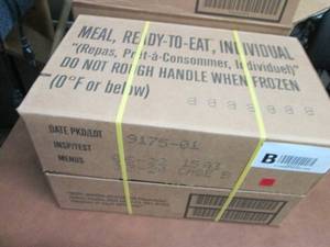 lot 282 image: Sealed Case of 12 MREs Meal Ready ...