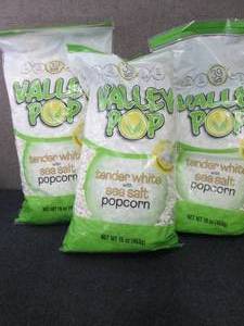 lot 347 image: 3- 16 oz Bags Valley Pop Sea Salt P...