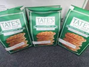 lot 386 image: 3- 7 oz Tates Bake Shop White Choc...