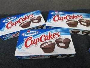 lot 393 image: 3- 12.7 oz Boxes Hostess Cupcakes...
