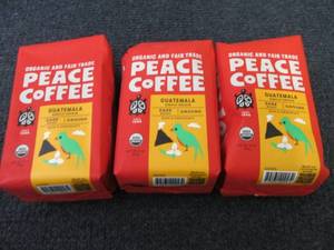 lot 419 image: 3- 12 oz Peace Coffee Guatemala Dar...