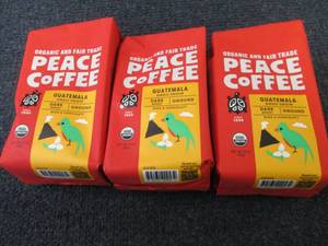 lot 420 image: 3- 12 oz Peace Coffee Guatemala Dar...