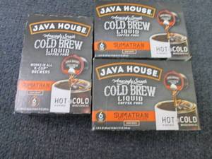 lot 429 image: 3- 6 ct Java House Cold Brew Sumatr...