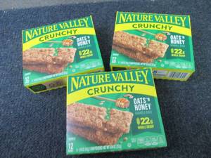 lot 465 image: 3 Boxes Nature Valley Crunchy Oats ...