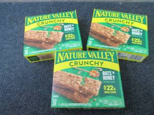 lot 466 image: 3 Boxes Nature Valley Crunchy Oats ...